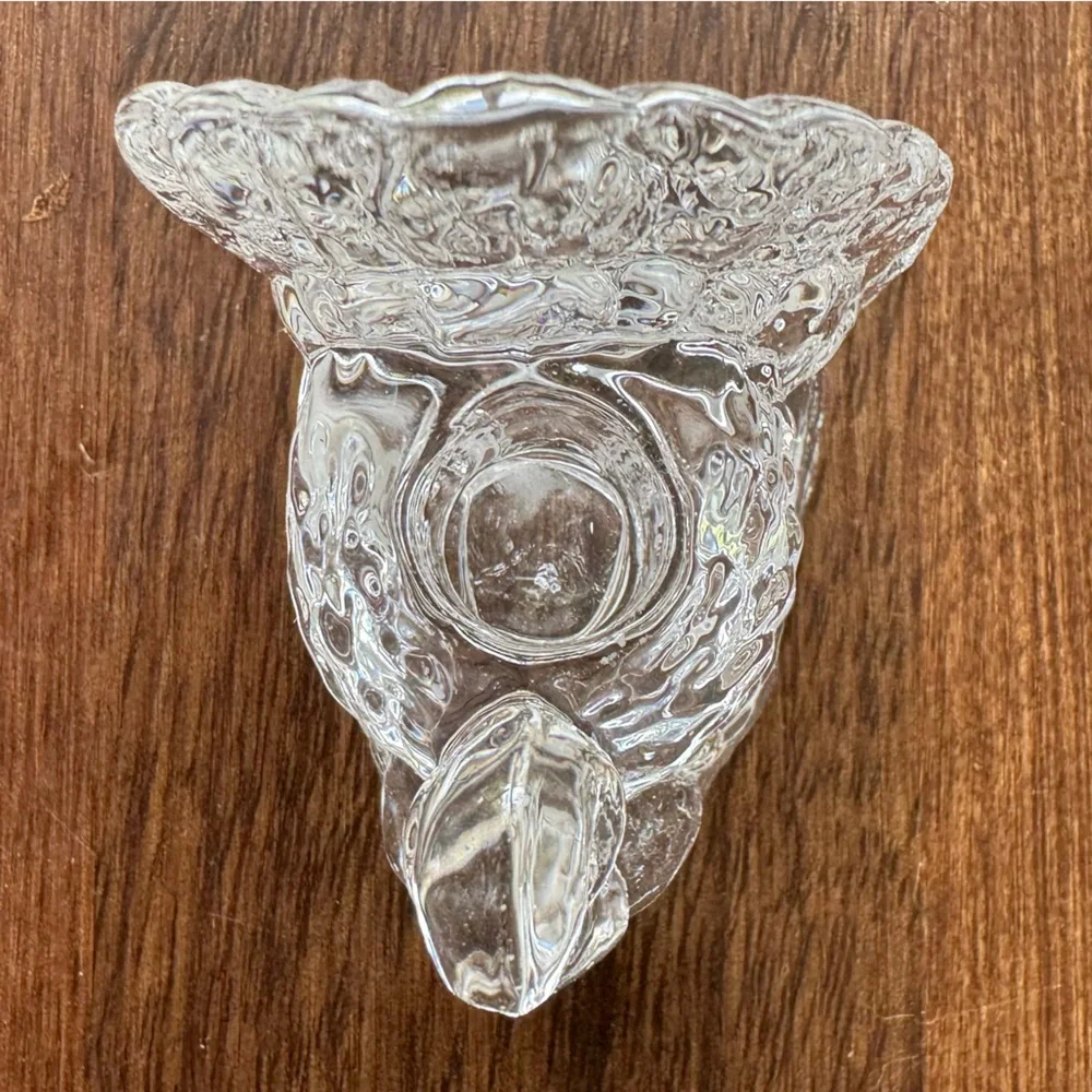 Williams Sonoma Crystal Turkey Taper Holders - Set of 4